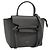 Céline Borsa a mano CELINE Pico Belt in pelle 2way Grigio Oro Auth 186203 Marrone D'oro