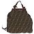 FENDI Rucksack Zucca Canvas Nylon Braun Schwarz Auth 187667 - Ansicht 2
