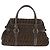 Bolso de Mano FENDI Zucca Canvas Negro Marrón Auténtico 186332 Castaño - vista 2