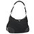 PRADA Schultertasche Nylon Leder Schwarz Silber Auth 179529A