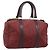 Borsa Boston Christian Dior Trotter Canvas Scamosciato Rosso Oro Autentica 186895