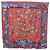 Hermès HERMES Carré 90 Sciarpa "fantaisies indiennes" Seta Rossa Auth 186543 Rosso