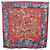 Hermès HERMES Carré 90 Sciarpa "fantaisies indiennes" Seta Rossa Auth 186543 Rosso - vista 13