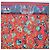 Hermès HERMES Carré 90 Sciarpa "fantaisies indiennes" Seta Rossa Auth 186543 Rosso - vista 3