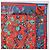 Hermès HERMES Carré 90 Sciarpa "fantaisies indiennes" Seta Rossa Auth 186543 Rosso - vista 4
