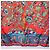 Hermès HERMES Carré 90 Sciarpa "fantaisies indiennes" Seta Rossa Auth 186543 Rosso - vista 9