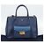 Borsa PRADA in pelle Saffiano 2way Blu Oro Auth 186202M D'oro - vista 12