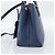 Borsa PRADA in pelle Saffiano 2way Blu Oro Auth 186202M D'oro - vista 4