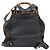 Mochila GUCCI Bamboo de ante azul marino y oro 003 2058 0016 Auth 183957 Dorado - vista 2