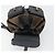 Mochila GUCCI Bamboo de ante azul marino y oro 003 2058 0016 Auth 183957 Dorado - vista 21