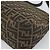 FENDI Borsa a Spalla Mamma Baguette in Tela Zucca Nero Marrone Autentica 187565SAV - vista 16