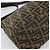 FENDI Borsa a Spalla Mamma Baguette in Tela Zucca Nero Marrone Autentica 187565SAV - vista 17