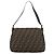 FENDI Borsa a Spalla Mamma Baguette in Tela Zucca Nero Marrone Autentica 187565SAV - vista 2