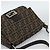 FENDI Borsa a Spalla Mamma Baguette in Tela Zucca Nero Marrone Autentica 187565SAV - vista 6