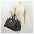 Borsa Boston Burberrys Nova Check in tela Navy Gold Auth 184536 D'oro Blu navy - vista 23