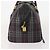 Borsa Boston Burberrys Nova Check in tela Navy Gold Auth 184536 D'oro Blu navy - vista 4