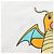 Camiseta FENDI x FRGMT x POKMON Dragonite de algodón blanco Auth 167426SAM - vista 6