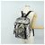 PRADA Backpack PVC Canvas Silver Auth 184815M Silvery - view 34