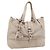 Chloé Chloe Kerala Handtasche aus Leder Beige Silber Auth 187518V