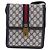 Borsa a tracolla GUCCI GG Supreme Sherry Line PVC Blu Navy Oro Auth 187772 D'oro - vista 13