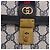 Borsa a tracolla GUCCI GG Supreme Sherry Line PVC Blu Navy Oro Auth 187772 D'oro - vista 18