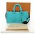LOUIS VUITTON Taurillon Clemence Keepall Bandouliere 25 Bag M11996 Auth 185940SM Turquoise - view 12