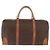 Céline Borsa Boston CELINE Macadam Canvas PVC Pelle Marrone Oro Auth 185993 D'oro - vista 2