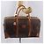 Céline Borsa Boston CELINE Macadam Canvas PVC Pelle Marrone Oro Auth 185993 D'oro - vista 24