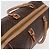 Céline Borsa Boston CELINE Macadam Canvas PVC Pelle Marrone Oro Auth 185993 D'oro - vista 6