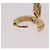 Orecchini FENDI Aurochre Rhinestones Pierce metallo Gold Auth SW2373V D'oro - vista 17