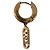 Orecchini FENDI Aurochre Rhinestones Pierce metallo Gold Auth SW2373V D'oro - vista 3