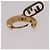 Orecchini FENDI Aurochre Rhinestones Pierce metallo Gold Auth SW2373V D'oro - vista 9