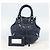 BALENCIAGA Giant Mini Pom Pom Hand Bag Leather 2way Navy Silver Auth 186261SM Argento Blu navy - vista 12