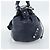 BALENCIAGA Giant Mini Pom Pom Hand Bag Leather 2way Navy Silver Auth 186261SM Argento Blu navy - vista 3