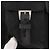 Zaino PRADA Nylon Nero Argento Auth 179537 - vista 21
