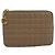Céline Monedero CELINE de piel Beige Oro Auth 185853V Dorado - vista 13
