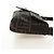 FENDI Zucca Canvas Mamma Baguette Shoulder Bag Black Brown Auth 185961SAM Marrone Nero - vista 4