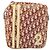 Borsa a tracolla Christian Dior Trotter Canvas PVC Rosso Argento Auth 185951 - vista 13