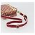 Borsa a tracolla Christian Dior Trotter Canvas PVC Rosso Argento Auth 185951 - vista 7