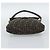 Borsa a Spalla FENDI Zucca Canvas Nero Marrone Auth 186892V - vista 5