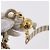 CHANEL Chain Matelasse Schultertasche Canvas Grau Gold CC Authentisch 182717 Braun Golden - Ansicht 9