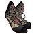 Rene Caovilla Stivaletti Peep-Toe in Mesh e Cristalli Neri Nero - vista 2