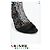 Rene Caovilla Stivaletti Peep-Toe in Mesh e Cristalli Neri Nero - vista 14