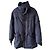 Armani Jeans Giacca Puffer Blu Navy con Collo in Pelliccia