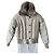 Autre Marque Invicta Chaqueta Acolchada Beige con Cuello de Pelo