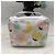 Autre Marque Beauty case Clarins con stampa floreale Rosa Bianco Giallo Verde chiaro - vista 5