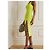 Self portrait Self-Portrait One-Shoulder Rippstrick-Kleid Gelb - Ansicht 6