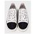 Baskets en textile blanc Chanel avec bout contrasté Taille 36 Occasion - vue 2