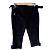 Marella Sport Samt-Cropped-Hose Schwarz