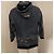 Moschino Teen Hoodie Leder-Optik Schwarz Grau - Ansicht 2